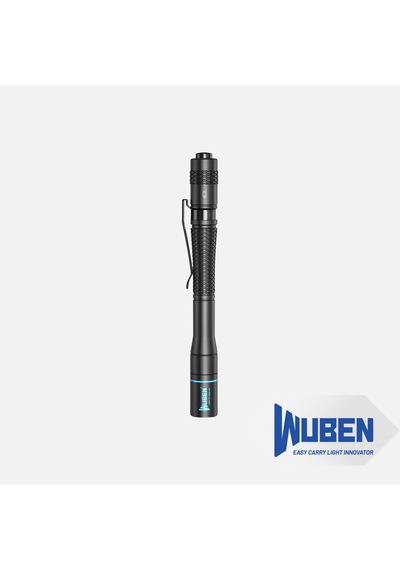 Wuben E19 Profesyonel Kalem Tipi El Feneri - 200 Lümen, Yüksek Crı Nichia Led, Ip68 Su Geçirmez Siyah