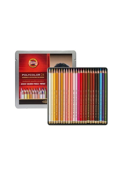 Koh-ı Noor Set Of Artist S Coloured Pencils 3824 24