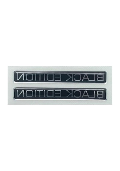 Siyah 3d Logo Sticker Seti, 2 Adet İle Kendi Tasarımlarınızı Yaratın Abanoz