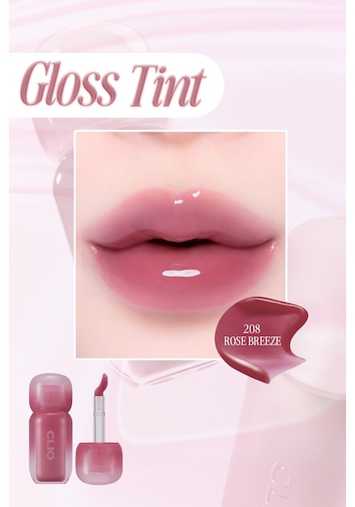 Pigmentli, Parlak Bitişli Dolgunlaştırıcı Lip Gloss Clıo Volumate Gloss 208 Rose Breeze