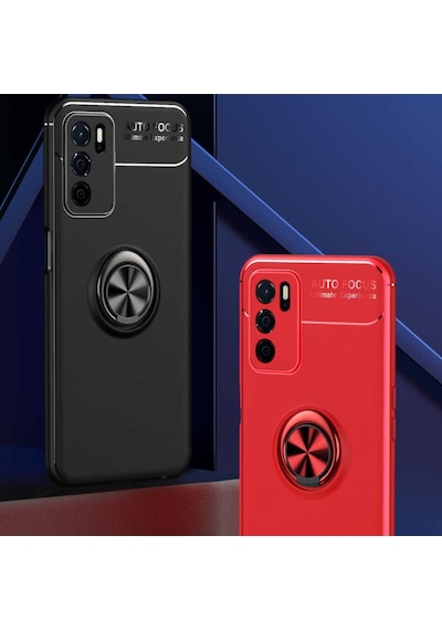 Oppo A16 Kilif Lens Yüzüklü Miknatisli Soft Premium Silikon Kapak 474337161