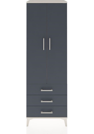 Hyperion Dolap Tek Raflı 3 Çekmeceli Tek Askılı 60x44x182 Ayt... Aytaşı