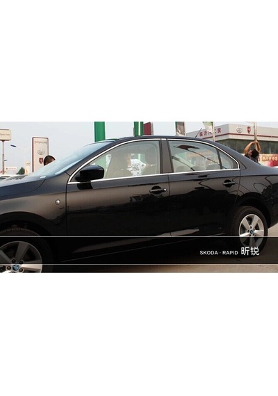 Skoda Rapid Tamtur 10 Parça Krom Cam Çıtası