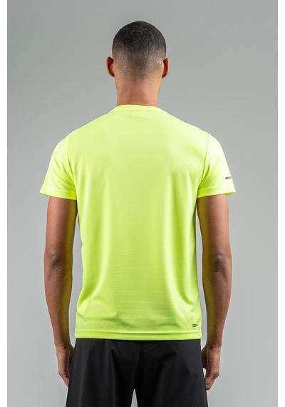 Maraton Regular Erkek Bisiklet Yaka Neon Sarı T-shirt Sarı