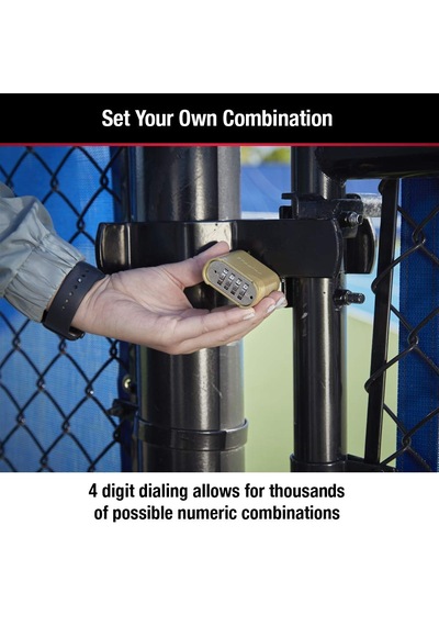 Master Lock 875d Ağır İş Dış Mekan Kombinasyon Kilidi, 5 Cm Geniş, Pirinç Kaplama
