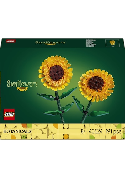 LEGO® Botanicals Ayçiçeği 40524 – 8 Yaş ve Üzeri Çocuklar için 2 Ayçiçeği İçeren Yaratıcı Oyuncak Yapım Seti (191 Parça)