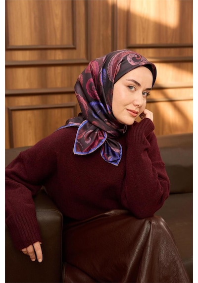 Silk Home Twill İpek Eşarp 11490-23 Acı Kahve