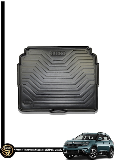 Citroen C5 Aircross 3d Havuzlu Paspas + Bagaj Havuzu İkili Set
