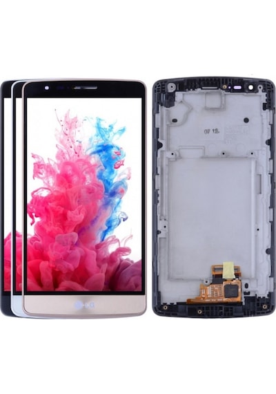 LG Uyumlu G3 Mini D723 Lcd Ekran Dokunmatik Gold Çıtalı