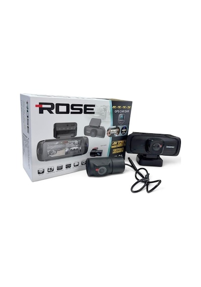 Rose Mr-84 Wifi Araç İçi 4 Kamera Gps'li Dvr Led Ekran Gece Renkli Sesli 4k+2k+1k+1k