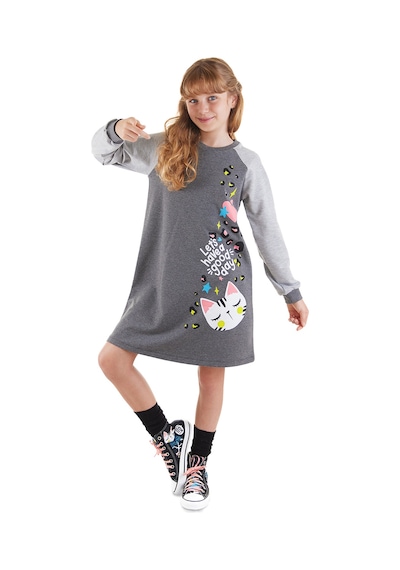 Denokids Mshb&g Vahşi Kedi Kız Çocuk Elbise Çok Renkli