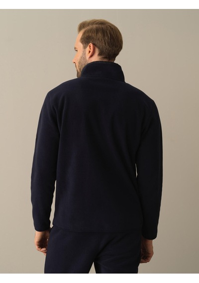 Xint Lacivert Regular Fit Dik Yaka Polar Sweatshirt 300276