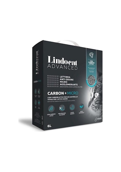 Lindo Cat Lindocat Advanced Carbon + Micro Aktif Karbonlu Kedi Kumu 6 L