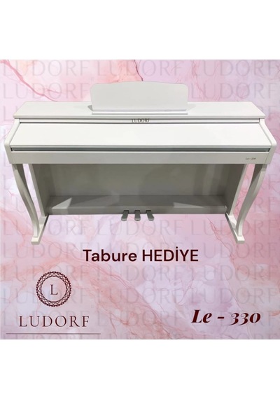 Ludorf Le 330 Siyah Profesyonel Dijital Piyano 88 Tuşlu Tuş Hassasiyetli +tabure / Kulaklık Beyaz