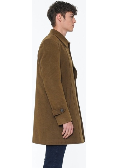 Plt7226 Dewberry Battal Palto-Camel