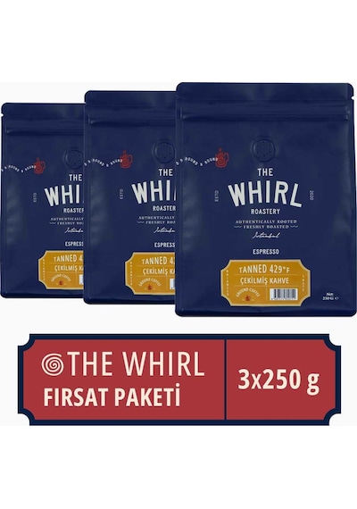 The Whirl Espresso Tanned 429°F Çekilmiş Kahve 3'lü Fırsat Paketi