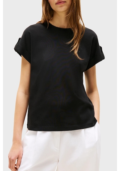 Tommy Hilfiger Bayan T Shirt Ww0ww45628 Bds Siyah SIYAH