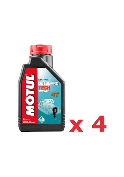 Motul Outboard Tech 4t 10w-40 Tekne Motor Yağı 1 L 4 Adet