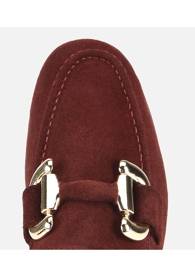 Hotiç Kadın Süet Deri Bordo Tokalı Klasik Loafer 01ayh312400a780 01ayh312400a780 Bordo