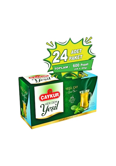 Herdem Yeşil Çay Süzen Poşet Naneli 1,6gr 25 Adet Yirmidörtlü Paket