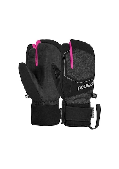 Reusch Torby R-Tex Xt Çocuk Üç Parmak Kayak Eldiveni Gri/Pembe