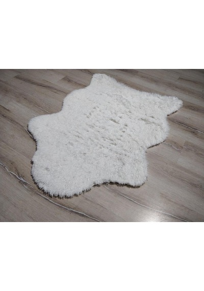 Yamalıhome Tavşan Tüyü Beyaz 70 x 100 Cm Peluş Post Halı