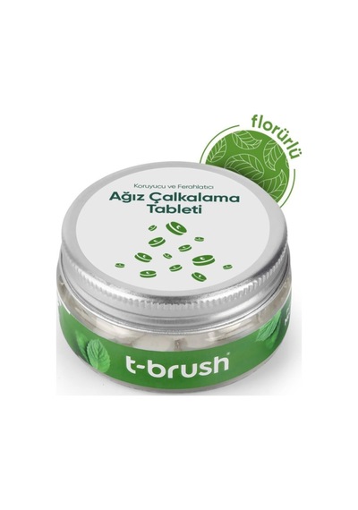 Tbrush Koruyucu Ve Ferahlatıcı Ağız Çalkalama Tableti Florürlü Alkolsüz Vegan - 1.500 ml / 70 Tablet