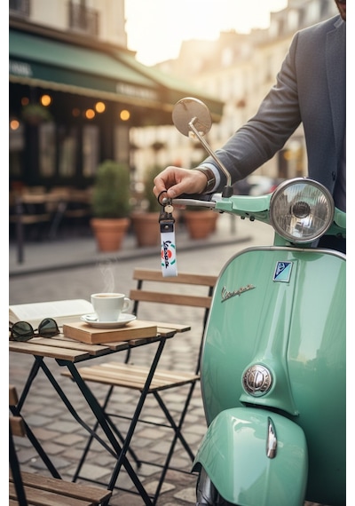 Vespa Motorsiklet Bez Anahtralık