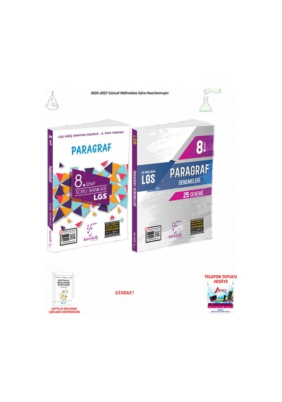 Karekök 8. Sınıf Lgs Paragraf Soru Bankası Deneme 2 Kitap Seti