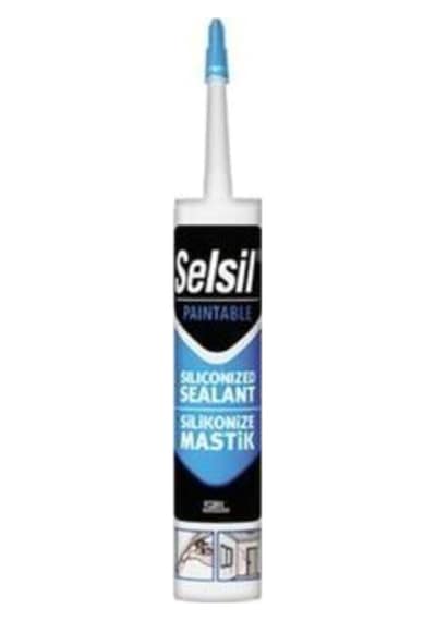 Selsil Silikonize Mastik Beyaz 500gr 5 Adet