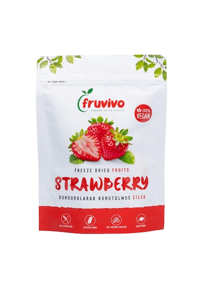 Fruvivo 4'lü Freeze Dry Paket - Mango + Ananas + Çilek + Kavun - Dondurularak Kurutulmuş Meyve Cipsi Şeker İlavesiz %100 Doğal Vegan 70 G