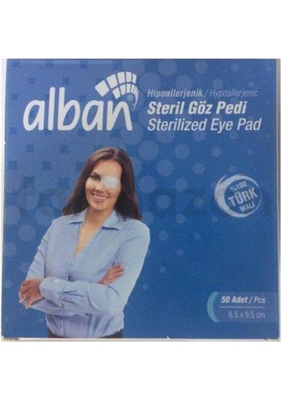 Alban Steril Göz Pedi 6.5 x 9.5 CM 50'li