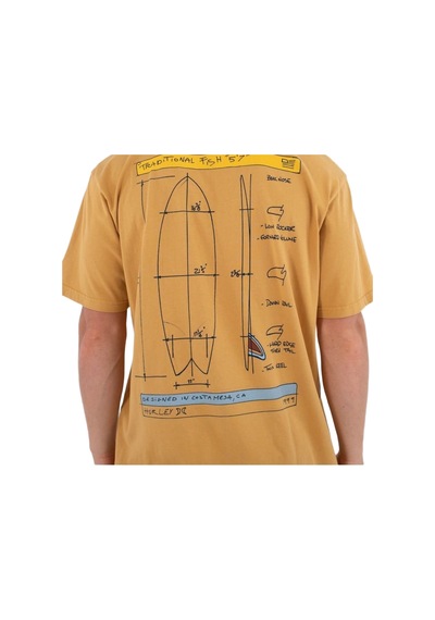 Hurley Hurley Kraft Sketch Erkek Turuncu Tişört 17013