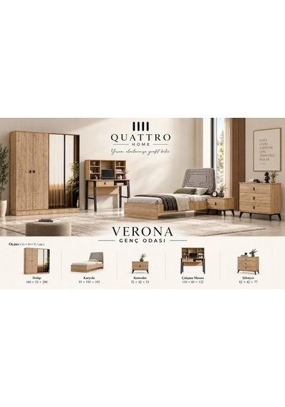 Verona Genç Odası Takımı Ahşap