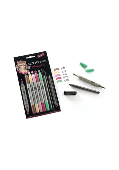 Ciao Marker Çizim Kalemi Seti 5+1 Set Manga 3