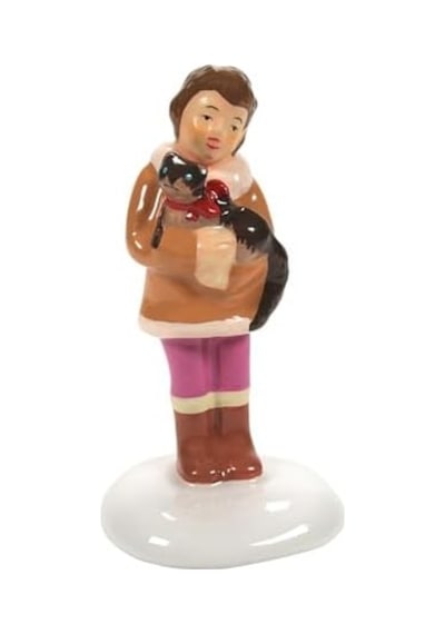 Enesco Snow Village A Puurfect Heykelcik
