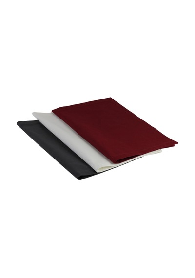 Inorien Pamuklu Amerikan Servis, 33x45 Cm, 2'li Set Bordo Çok Renkli