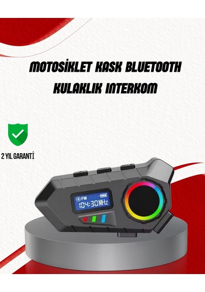 Suya Dayanıklı Bluetooth İnterkom 5.4 Hoparlör 500mah Batarya Ve Fm Radyo Özellikli 15752989