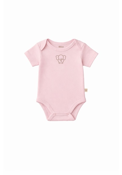 Lilalinda Body&zıbın Organik %100 Pamuklu Ekru - Bej - Pembe
