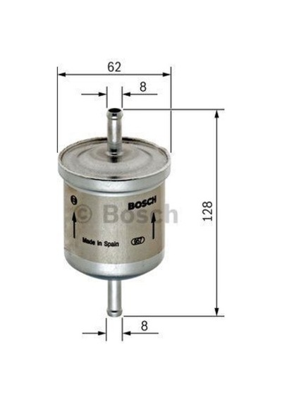 BOSCH 450905904 BENZİN FİLTRESİ MEGANE I TWINGO / SANTAFE 1.2 1.6