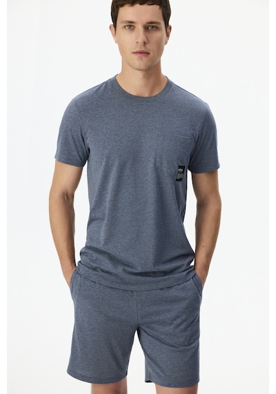 Penti Soft Indigo Şort Pijama Takımı Indigo Melanj