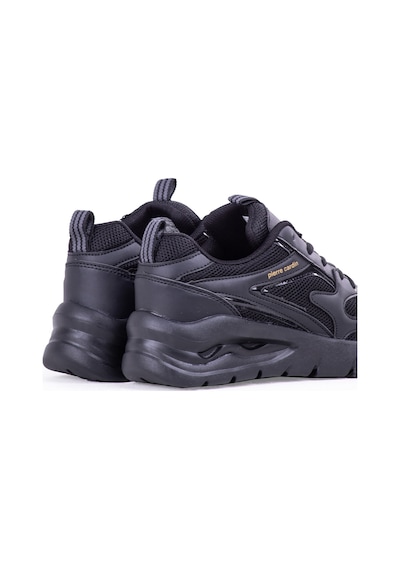 Pierre Cardin Kadın Düz Sneaker Ayakkabı Günlük Spor Ayakkab Siyah 001