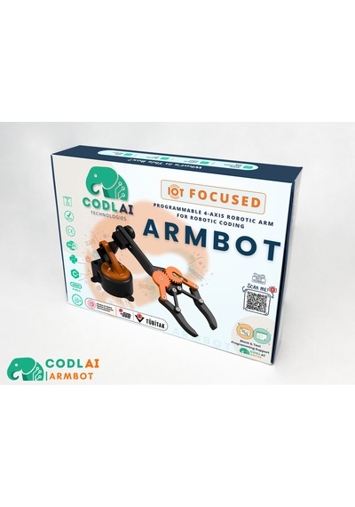 Codlaı Armbot Lite 4 Eksen Programlanabilir Robotik Kol Elektronik Başlangıç Seti