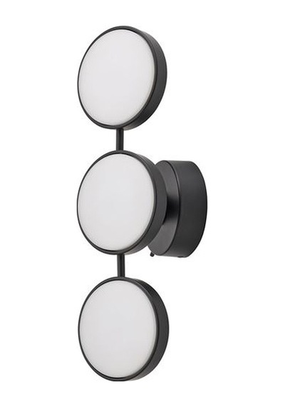 Ikea Kabomba Duvar Lambası, Mat Siyah, 47x14 Cm, Led'li