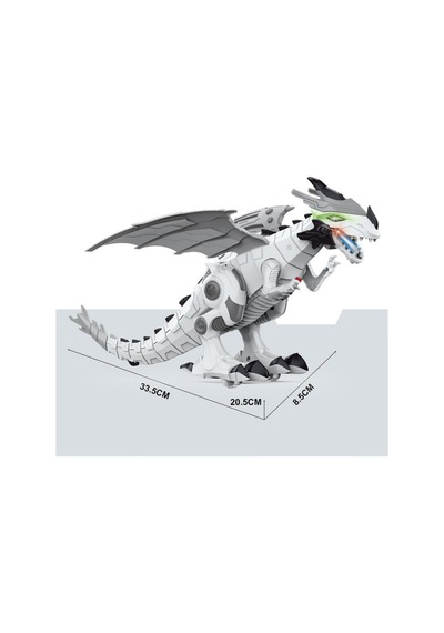 Işıklı Sesli Yürüyen Robot Dinozor Kanatlı Ejderha Oyuncak 33 Cm