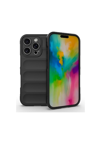 Apple Uyumlu iPhone 16 Pro Max Kılıf Esnek Tpu Oyuklu Arka Yüzey Tasarımlı Zore Etnik Silikon Kapak Çok Renkli