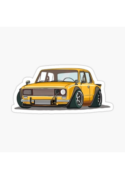 Murat 124 Sarı Cam Sticker Yapıştırma 16Cm 2 Adet