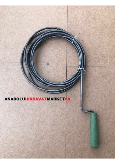 Çelik Lavabo Açici Tel Banyo Borusu ve Gider Açma Teli 5 Metre