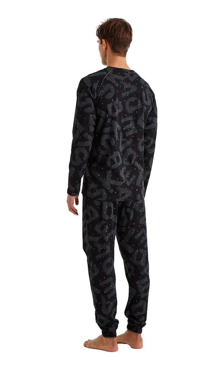 Blackspade Erkek Pijama Takımı 40600 - Desenli Çok Renkli