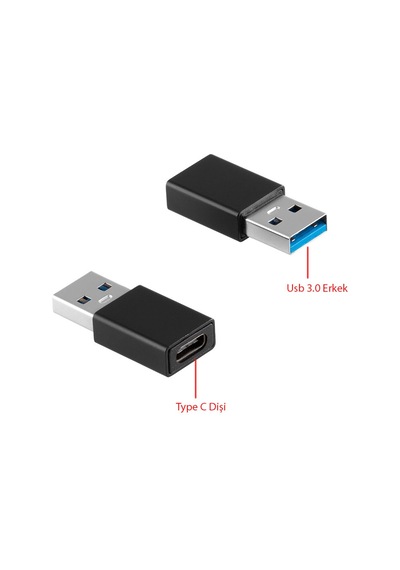 Type C Otg - Type C Usb 3.0 Çevirici 2'li Set Type C Usb 3.0 Çevirici